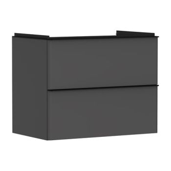- HANSGROHE Xelu Q Szafka pod umywalkę wiszącą z 2 szufladami 78 x 47,5 cm Szary Diament Matowy Kolor uchwytów Czarny Mat 54028670 - 54028670 - Łazienki Szydłowski