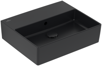  - VILLEROY&BOCH Memento 2.0 Umywalka 50 x 42 cm z przelewem, Nieszlifowany, Pureblack CeramicPlus 4A2252R7 - 4A2252R7 - Łazienki Szydłowski