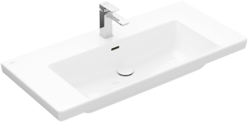 - VILLEROY&BOCH Subway 3.0 Umywalka meblowa 100 x 47 x 16,5cm, z przelewem, Nieszlifowany biały CeramicPlus - 4A70A6R1 - Łazienki Szydłowski
