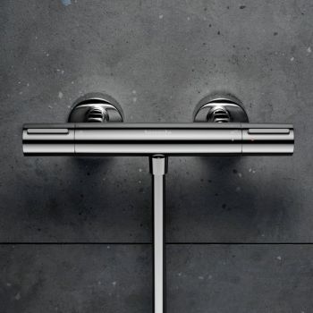 - HANSGROHE Ecostat Element Bateria prysznicowa, termostatyczna, natynkowa chrom 13346000 - 13346000 - Łazienki Szydłowski