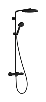  - HANSGROHE Pulsify S Puro Komplet prysznicowy z deszczownicą260 1 jet z Ecostat Fine i słuchawką prysznicową 3jet czarny mat 24236670 - 24236670 - Łazienki Szydłowski