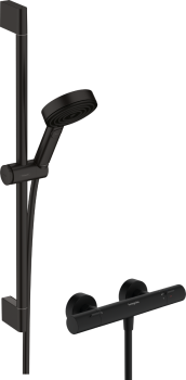  - HANSGROHE Pulsify Select S System prysznicowy 105 3jet Relaxation EcoSmart czarny mat  24262670 - 24262670 - Łazienki Szydłowski