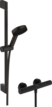  - HANSGROHE Pulsify Select S System prysznicowy 105 3jet Relaxation EcoSmart czarny mat  24272670 - 24272670 - Łazienki Szydłowski