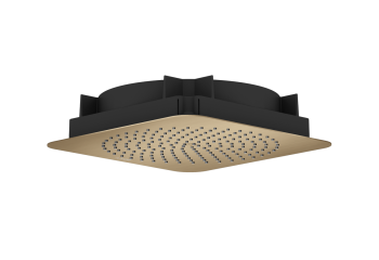 - AXOR Citterio C deszczownica prysznicowa 27 x 27cm 1jet EcoSmart+ do montażu w suficie Brąz Szczotkowany 28795140 - 28795140 - Łazienki Szydłowski