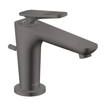  - AXOR Citterio C bateria umywalkowa 90 CoolStart do z kompletem odpływowym z cięgłem, szlif kwadratowy czarny chrom szczotkowany 49011340 - 49011340 - Łazienki Szydłowski