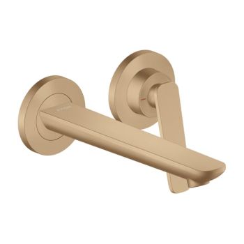  - AXOR Citterio C Jednouchwytowa bateria umywalkowa z wylewką 19,5 cm, ścienna, podtynkowa Brąz Szczotkowany 49110140 - 49110140 - Łazienki Szydłowski