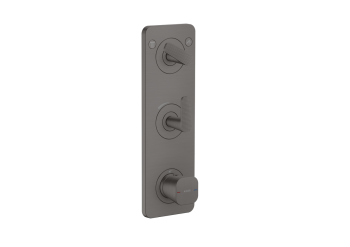 - AXOR Citterio C Bateria wannowo-prysznicowa termostatyczna podtynkowa szlif kwadratowy Czarny Chrom Szczotkowany 49701340 - 49701340 - Łazienki Szydłowski