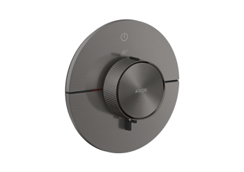 - AXOR ShowerSelect ID Bateria termostatyczna do 1 odbiornika, okrągła, czarny chrom szczotkowany 36756340 - 36756340 U - Łazienki Szydłowski