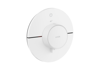 - AXOR ShowerSelect ID Bateria termostatyczna do 1 odbiornika, okrągła, biały mat 36756700 - 36756700 - Łazienki Szydłowski