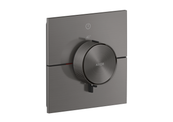 - AXOR ShowerSelect ID Bateria termostatyczna do 1 odbiornika, kwadratowa, czarny chrom szczotkowany 36757340 - 36757340 - Łazienki Szydłowski
