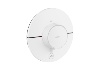 - AXOR ShowerSelect ID Bateria termostatyczna HighFlow do 1 odbiornika z dodatkowym wyjściem, okrągła, biały mat 36776700 - 36776700 - Łazienki Szydłowski