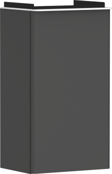 - HANSGROHE Xelu Q Szafka pod małą umywalkę wiszacą z drzwiami lewymi 34 x 24,5 cm, szary diament matowy 54012700 - 54012700 - Łazienki Szydłowski