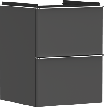 - HANSGROHE Xelu Q Szafka pod małą umywalkę wiszacą z 2 szufladami 48 x 47,5 cm szary diament matowy 54020000 - 54020000 - Łazienki Szydłowski