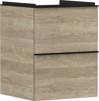 - HANSGROHE Xelu Q Szafka pod małą umywalkę wiszacą z 2 szufladami 48 x 47,5 cm naturalny dąb 54021670 - 54021670 - Łazienki Szydłowski