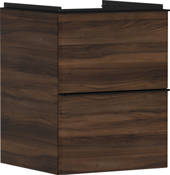 - HANSGROHE Xelu Q Szafka pod małą umywalkę wiszacą z 2 szufladami 48 x 47,5 cm ciemny orzech 54022670 - 54022670 - Łazienki Szydłowski