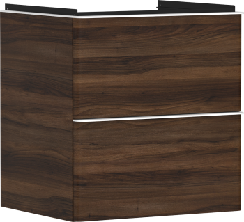 - HANSGROHE Xelu Q Szafka pod umywalkę wiszacą z 2 szufladami 58 x 47,5 cm ciemny orzech 54026700 - 54026700 - Łazienki Szydłowski