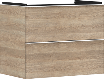 - HANSGROHE Xelu Q Szafka pod umywalkę wiszącą z 2 szufladami 78 x 47,5 cm naturalny dąb 54029700 - 54029700 - Łazienki Szydłowski