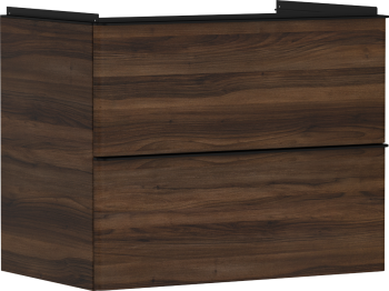 - HANSGROHE Xelu Q Szafka pod umywalkę wiszącą z 2 szufladami 78 x 47,5 cm ciemny orzech 54030670 - 54030670 - Łazienki Szydłowski