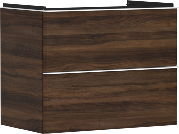 - HANSGROHE Xelu Q Szafka pod umywalkę wiszącą z 2 szufladami 78 x 47,5 cm ciemny orzech 54030700 - 54030700 - Łazienki Szydłowski