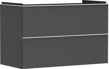 - HANSGROHE Xelu Q Szafka pod umywalkę wiszącą z 2 szufladami 98 x 47,5 cm szary diament matowy 54032700 - 54032700 - Łazienki Szydłowski