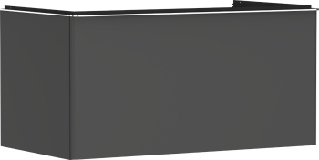 - HANSGROHE Xelu Q Szafka pod szlifowaną umywalkę wpuszczaną w blat z 1 szufladą 98 x 55 cm szary diament matowy 54059000 - 54059000 - Łazienki Szydłowski