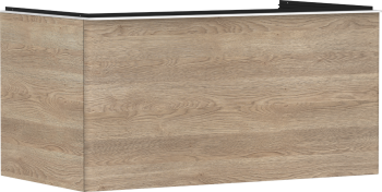 - HANSGROHE Xelu Q Szafka pod szlifowaną umywalkę wpuszczaną w blat z 1 szufladą 98 x 55 cm naturalny dąb 54060700 - 54060700 - Łazienki Szydłowski