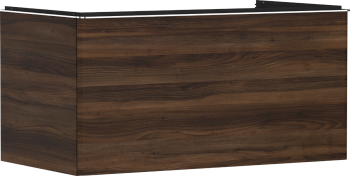 - HANSGROHE Xelu Q Szafka pod szlifowaną umywalkę wpuszczaną w blat z 1 szufladą 98 x 55 cm ciemny orzech 54061000 - 54061000 - Łazienki Szydłowski
