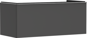 - HANSGROHE Xelu Q Szafka pod szlifowaną umywalkę wpuszczaną w blat z 1 szufladą 118 x 55 cm szary diament matowy 54063000 - 54063000 - Łazienki Szydłowski