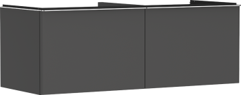 - HANSGROHE Xelu Q Szafka pod szlifowaną umywalkę wpuszczaną w blat z 2 szufladami 136 x 55 cm szary diament matowy 54067000 - 54067000 - Łazienki Szydłowski