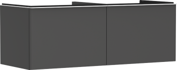 - HANSGROHE Xelu Q Szafka pod szlifowaną umywalkę wpuszczaną w blat z 2 szufladami 136 x 55 cm szary diament matowy 54067700 - 54067700 - Łazienki Szydłowski