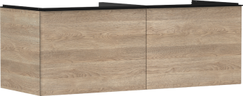 - HANSGROHE Xelu Q Szafka pod szlifowaną umywalkę wpuszczaną w blat z 2 szufladami 136 x 55 cm naturalny dąb 54068670 - 54068670 - Łazienki Szydłowski