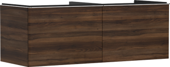 - HANSGROHE Xelu Q Szafka pod szlifowaną umywalkę wpuszczaną w blat z 2 szufladami 136 x 55 cm ciemny orzech 54069000 - 54069000 - Łazienki Szydłowski