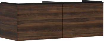 - HANSGROHE Xelu Q Szafka pod szlifowaną umywalkę wpuszczaną w blat z 2 szufladami 136 x 55 cm ciemny orzech 54069670 - 54069670 - Łazienki Szydłowski