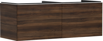 - HANSGROHE Xelu Q Szafka pod szlifowaną umywalkę wpuszczaną w blat z 2 szufladami 136 x 55 cm ciemny orzech 54069700 - 54069700 - Łazienki Szydłowski