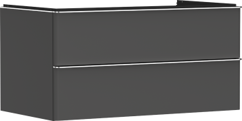 - HANSGROHE Xelu Q Szafka pod umywalkę nablatową z 2 szufladami 98 x 55 cm szary diament matowy 54079000 - 54079000 - Łazienki Szydłowski