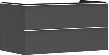 - HANSGROHE Xelu Q Szafka pod umywalkę nablatową z 2 szufladami 98 x 55 cm szary diament matowy 54079700 - 54079700 - Łazienki Szydłowski