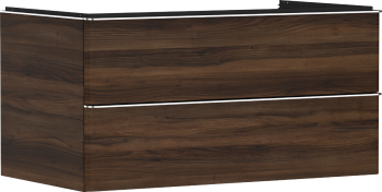 - HANSGROHE Xelu Q Szafka pod umywalkę nablatową z 2 szufladami 98 x 55 cm ciemny orzech 54081000 - 54081000 - Łazienki Szydłowski