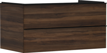 - HANSGROHE Xelu Q Szafka pod umywalkę nablatową z 2 szufladami 98 x 55 cm ciemny orzech 54081670 - 54081670 - Łazienki Szydłowski