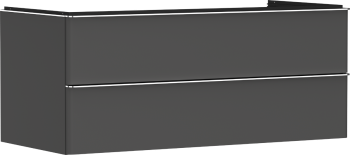 - HANSGROHE Xelu Q Szafka pod umywalkę nablatową z 2 szufladami 118 x 55 cm szary diament matowy 54083000 - 54083000 - Łazienki Szydłowski