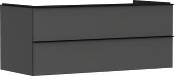 - HANSGROHE Xelu Q Szafka pod umywalkę nablatową z 2 szufladami 118 x 55 cm szary diament matowy 54083670 - 54083670 - Łazienki Szydłowski