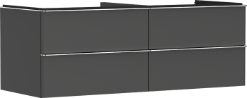 - HANSGROHE Xelu Q Szafka pod umywalkę nablatową z 4 szufladami 136 x 55 cm szary diament matowy 54087000 - 54087000 - Łazienki Szydłowski