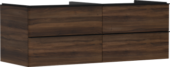 - HANSGROHE Xelu Q Szafka pod umywalkę nablatową z 4 szufladami 136 x 55 cm ciemny orzech 54089670 - 54089670 - Łazienki Szydłowski