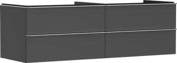 - HANSGROHE Xelu Q Szafka pod umywalkę nablatową z 4 szufladami 156 x 55 cm szary diament matowy 54091000 - 54091000 - Łazienki Szydłowski