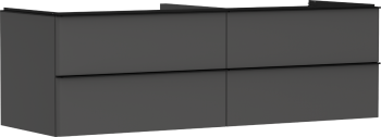 - HANSGROHE Xelu Q Szafka pod umywalkę nablatową z 4 szufladami 156 x 55 cm szary diament matowy 54091670 - 54091670 - Łazienki Szydłowski