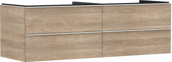 - HANSGROHE Xelu Q Szafka pod umywalkę nablatową z 4 szufladami 156 x 55 cm naturalny dąb 54092700 - 54092700 - Łazienki Szydłowski
