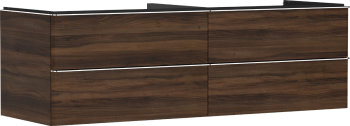 - HANSGROHE Xelu Q Szafka pod umywalkę nablatową z 4 szufladami 156 x 55 cm ciemny orzech 54093000 - 54093000 - Łazienki Szydłowski