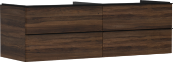 - HANSGROHE Xelu Q Szafka pod umywalkę nablatową z 4 szufladami 156 x 55 cm ciemny orzech 54093670 - 54093670 - Łazienki Szydłowski