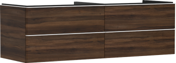 - HANSGROHE Xelu Q Szafka pod umywalkę nablatową z 4 szufladami 156 x 55 cm ciemny orzech 54093700 - 54093700 - Łazienki Szydłowski
