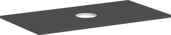  - HANSGROHE Xelu Q Blat 98 x 55cm z wycięciem na środku pod umywalkę nablatową bez otworu na baterię szary diament matowy 54114910 - 54114910 - Łazienki Szydłowski