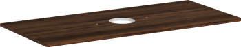  - HANSGROHE Xelu Q Blat 118 x 55cm z wycięciem na środku pod umywalkę nablatową bez otworu na baterię ciemny orzech 54115630 - 54115630 - Łazienki Szydłowski